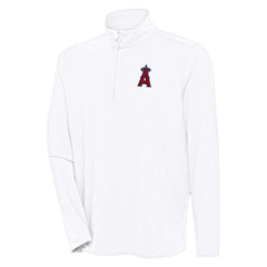 MLB Los Angeles Angels Antigua Hunk Quarter-Zip Pullover Top