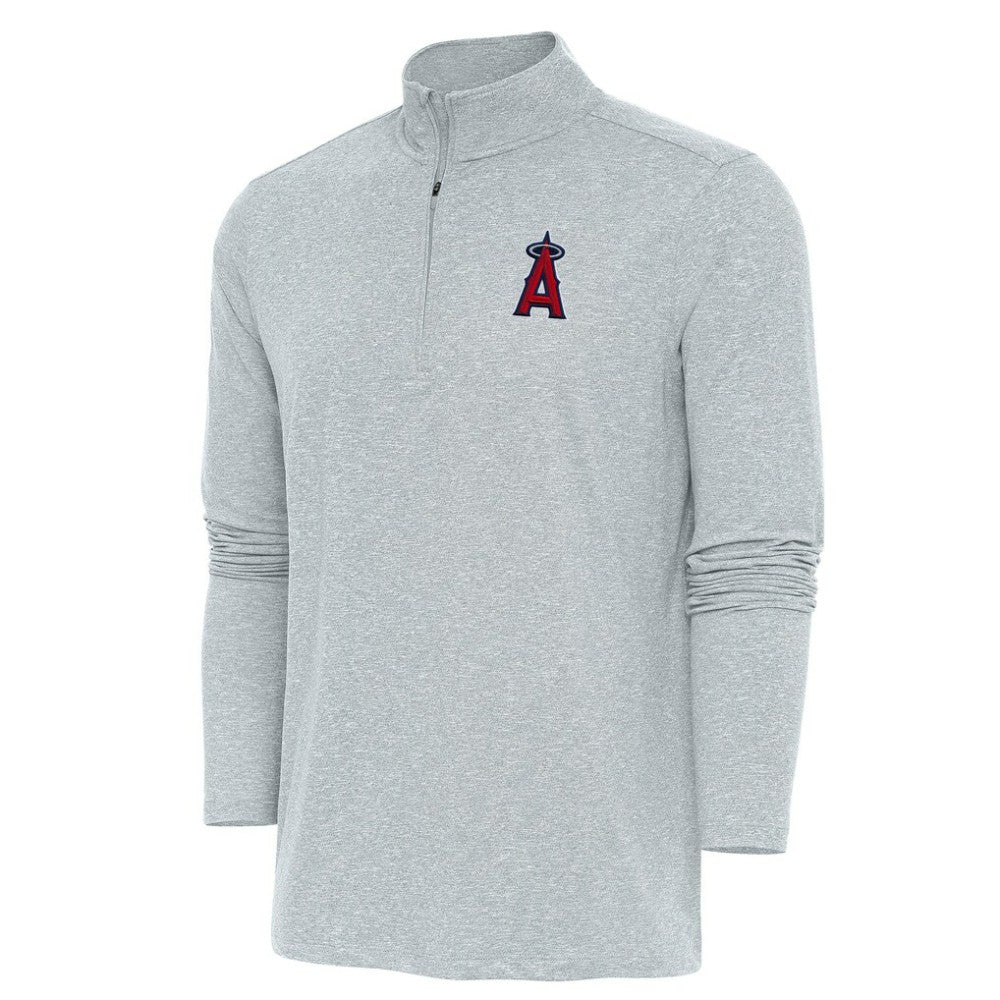 MLB Los Angeles Angels Antigua Hunk Quarter-Zip Pullover Top