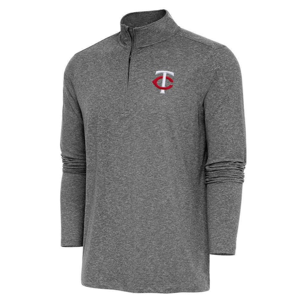 MLB Minnesota Twins Antigua Hunk Quarter-Zip Pullover Top