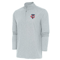 MLB Minnesota Twins Antigua Hunk Quarter-Zip Pullover Top