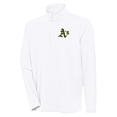 MLB Athletics Antigua Hunk Quarter-Zip Pullover Top