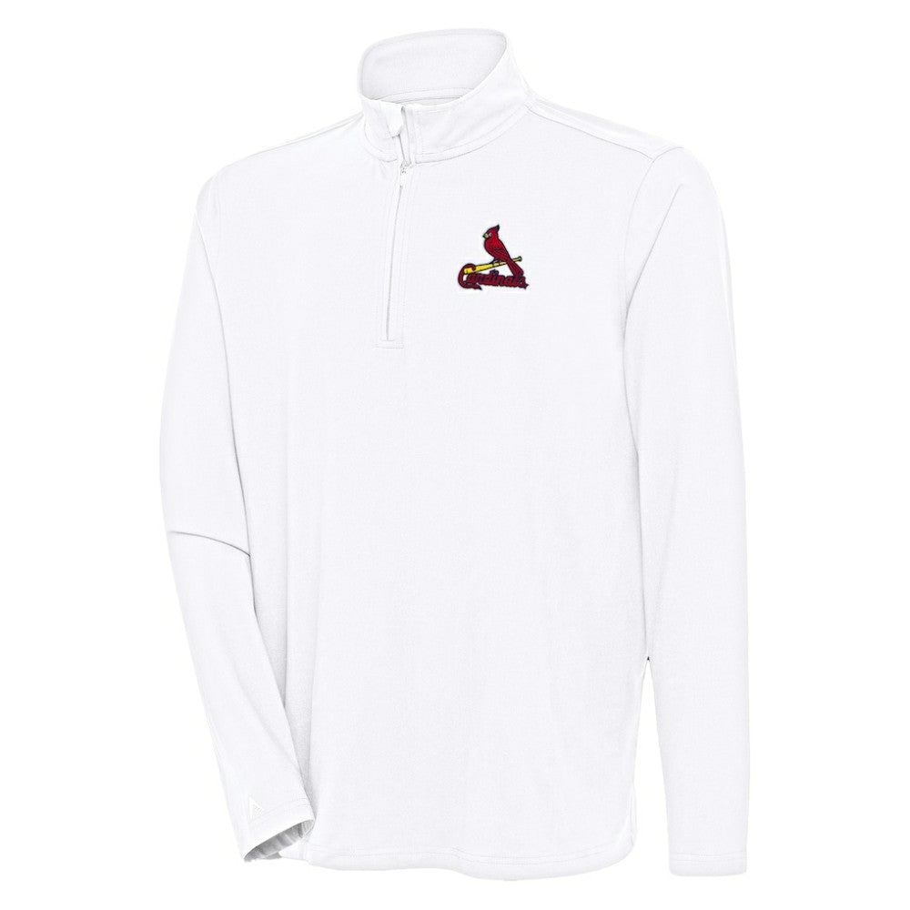 MLB St. Louis Cardinals Antigua Hunk Quarter-Zip Pullover Top