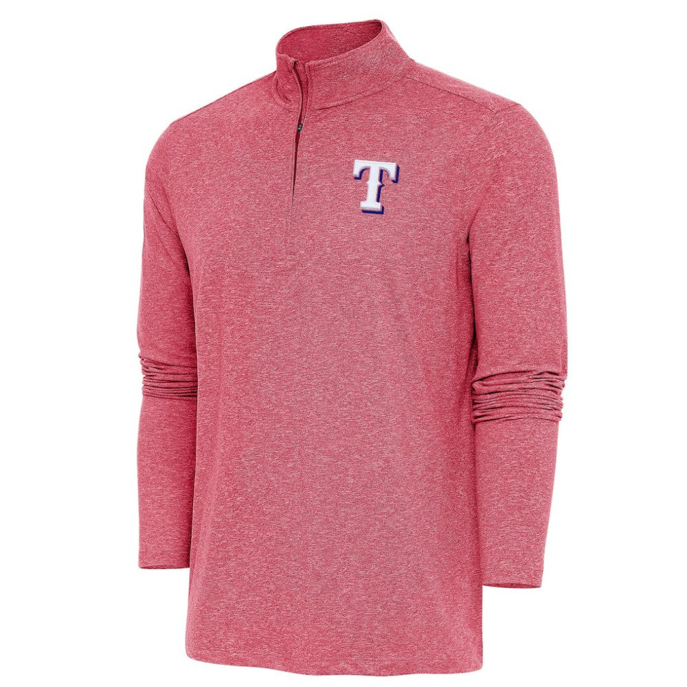 MLB Texas Rangers Antigua Hunk Quarter-Zip Pullover Top