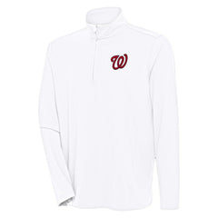 MLB Washington Nationals Antigua Hunk Quarter-Zip Pullover Top