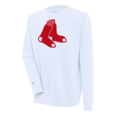 MLB Boston Red Sox Antigua Victory Crewneck Chenille Pullover Sweatshirt