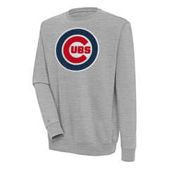 MLB Chicago Cubs Antigua Victory Crewneck Chenille Pullover Sweatshirt