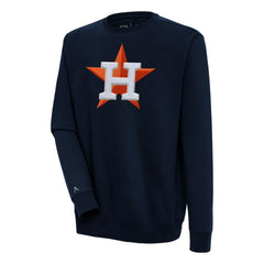 MLB Houston Astros Antigua Victory Crewneck Chenille Pullover Sweatshirt