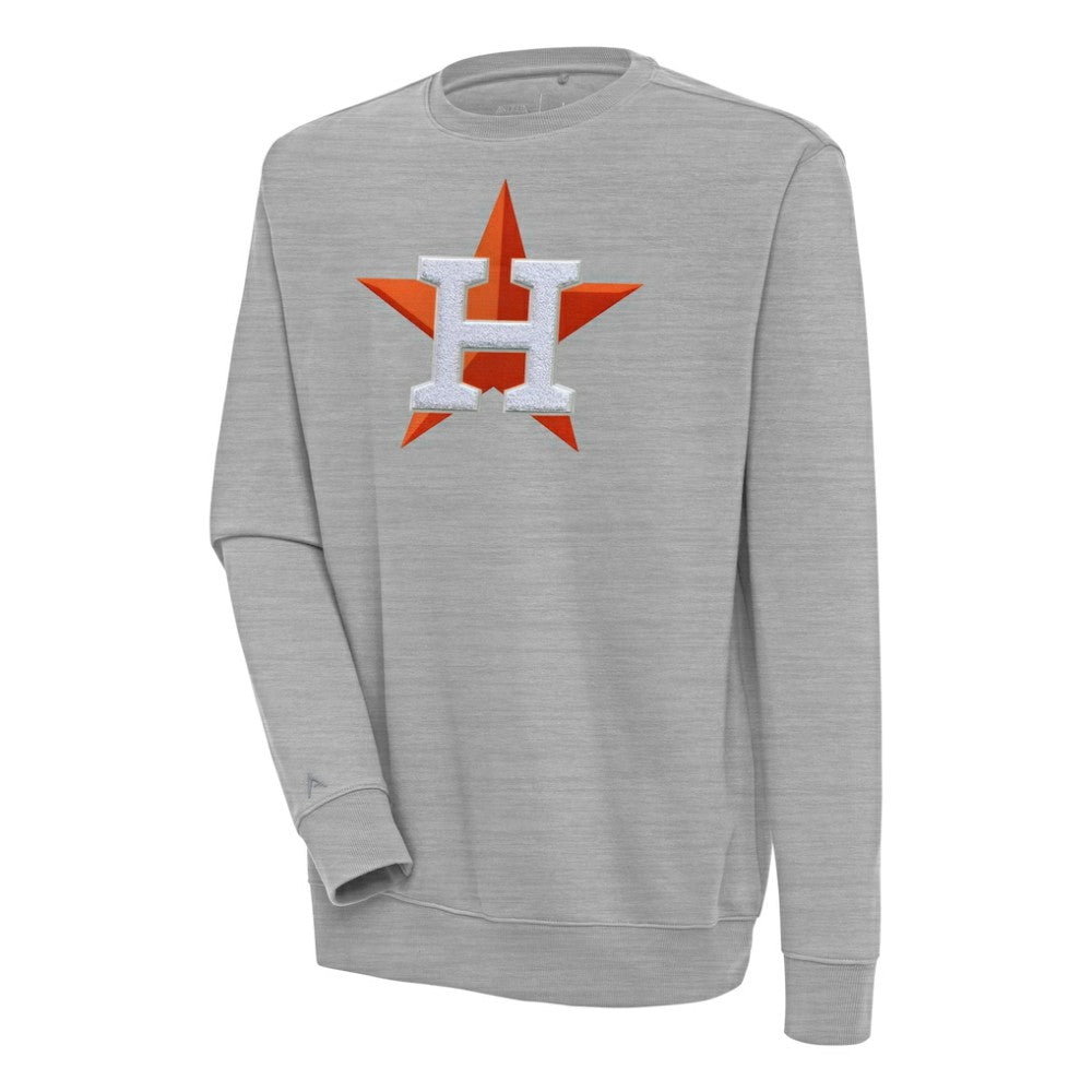 MLB Houston Astros Antigua Victory Crewneck Chenille Pullover Sweatshirt