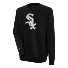 MLB Chicago White Sox Antigua Victory Crewneck Chenille Pullover Sweatshirt