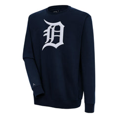 MLB Detroit Tigers Antigua Victory Crewneck Chenille Pullover Sweatshirt