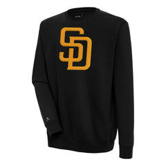 MLB San Diego Padres Antigua Victory Crewneck Chenille Pullover Sweatshirt