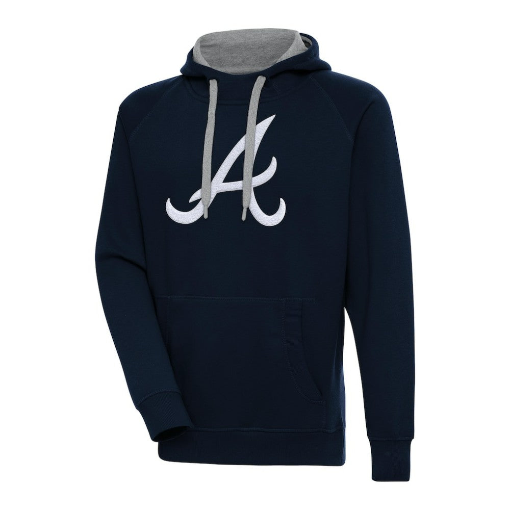 MLB Atlanta Braves Antigua Victory Chenille Pullover Hoodie
