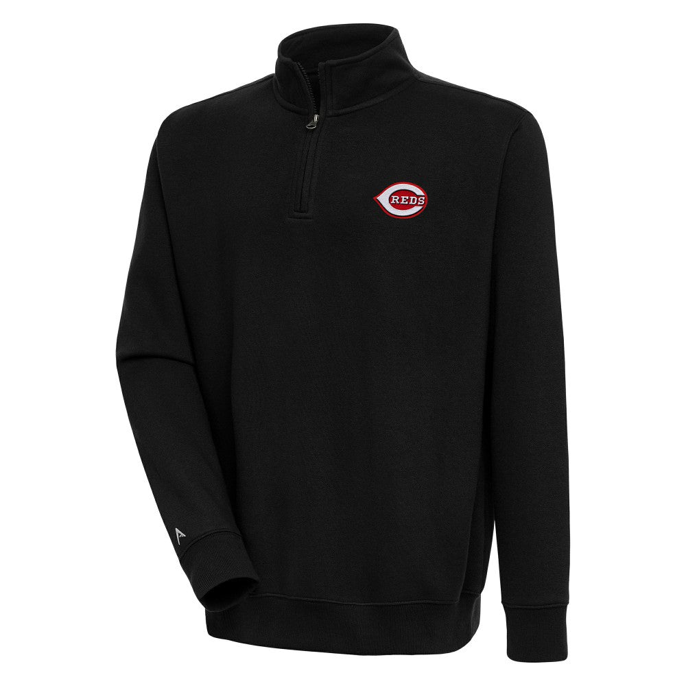 MLB Cincinnati Reds Antigua Victory Quarter-Zip Pullover Top