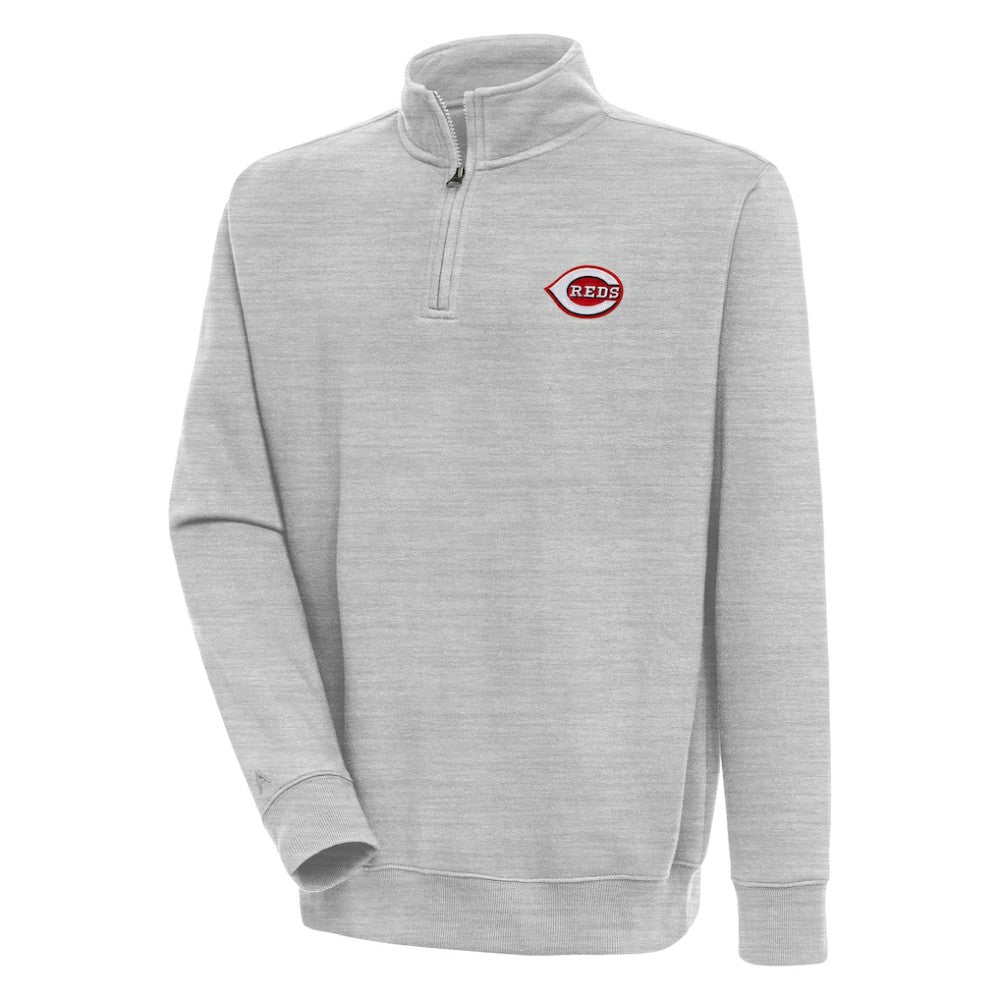 MLB Cincinnati Reds Antigua Victory Quarter-Zip Pullover Top