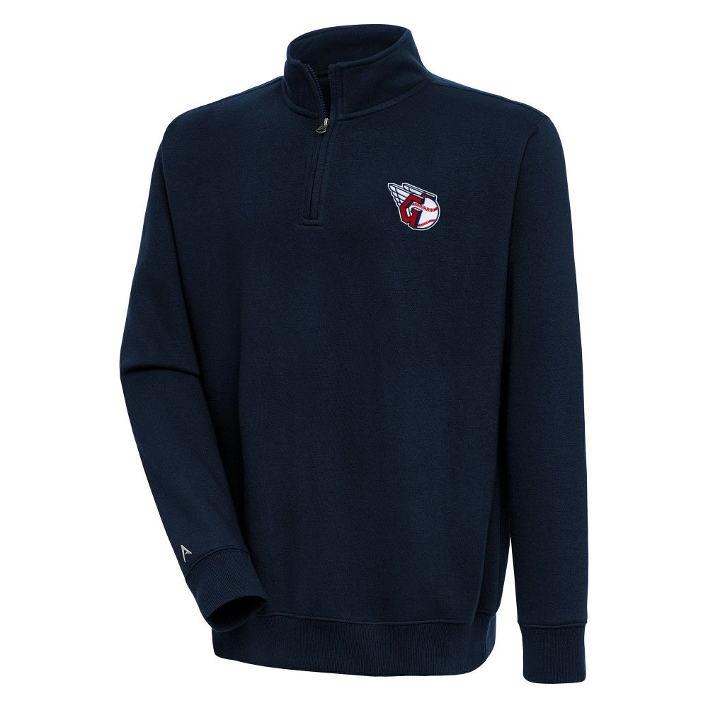 MLB Cleveland Guardians Antigua Victory Quarter-Zip Pullover Top