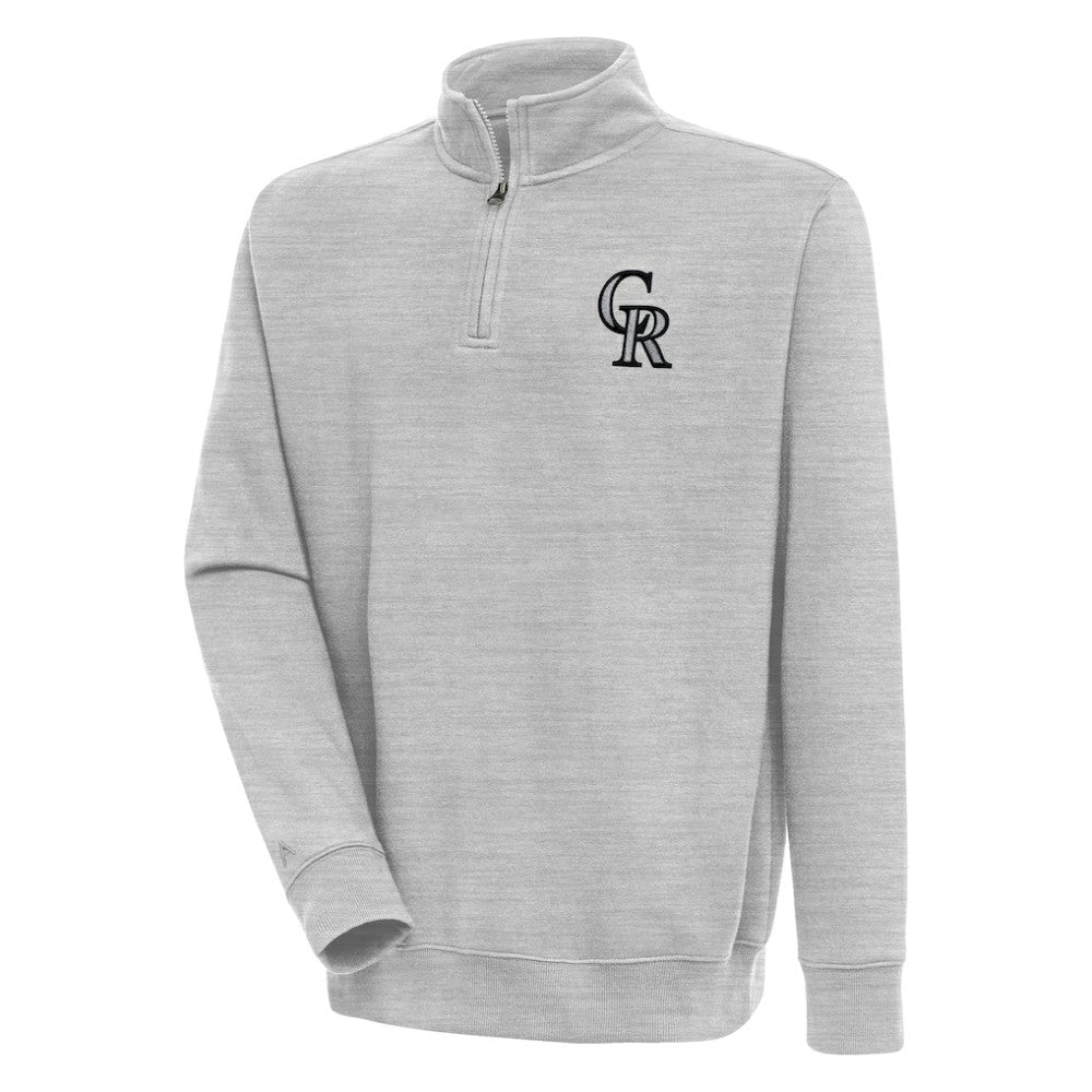 MLB Colorado Rockies Antigua Victory Quarter-Zip Pullover Top