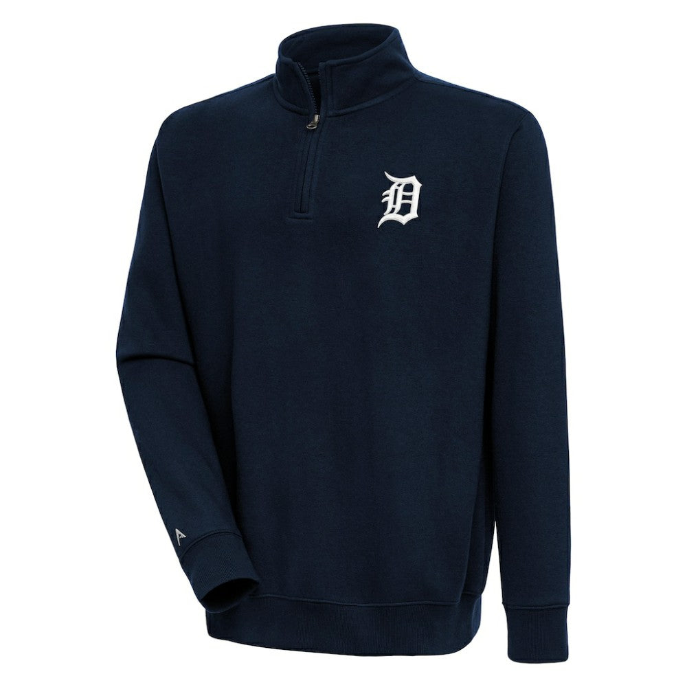 MLB Detroit Tigers Antigua Victory Quarter-Zip Pullover Top