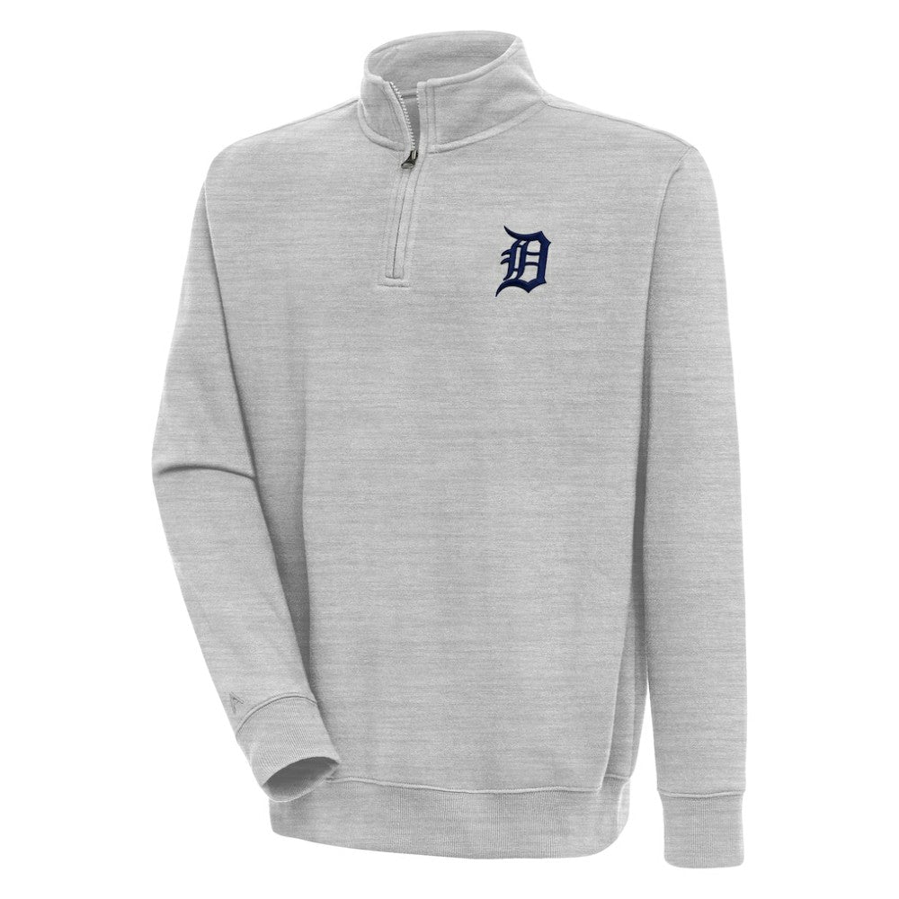 MLB Detroit Tigers Antigua Victory Quarter-Zip Pullover Top