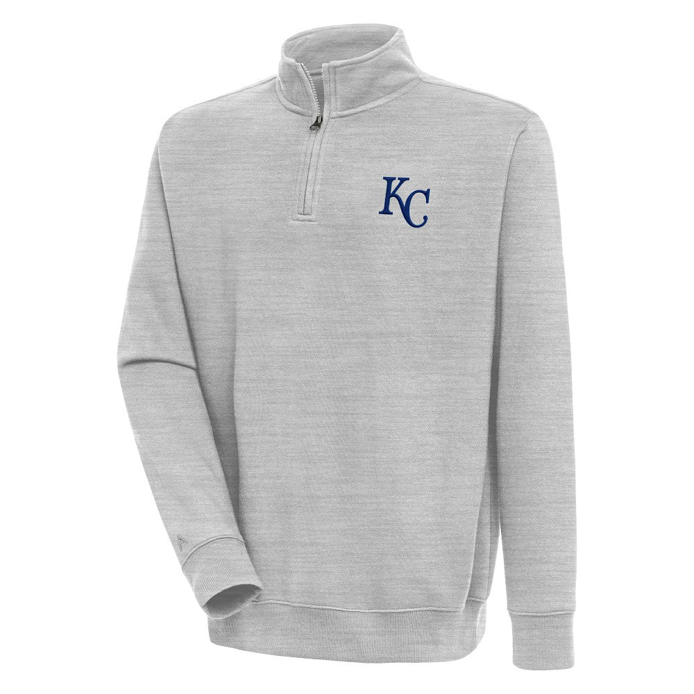 MLB Kansas City Royals Antigua Victory Quarter-Zip Pullover Top