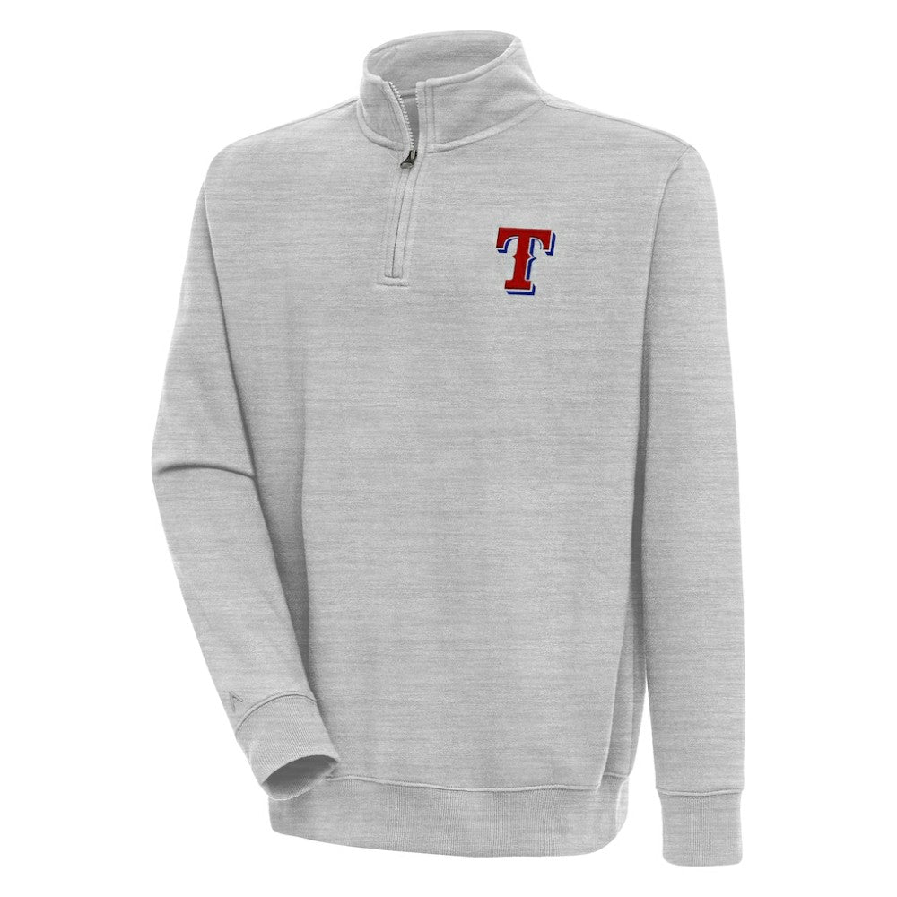 MLB Texas Rangers Antigua Victory Quarter-Zip Pullover Top