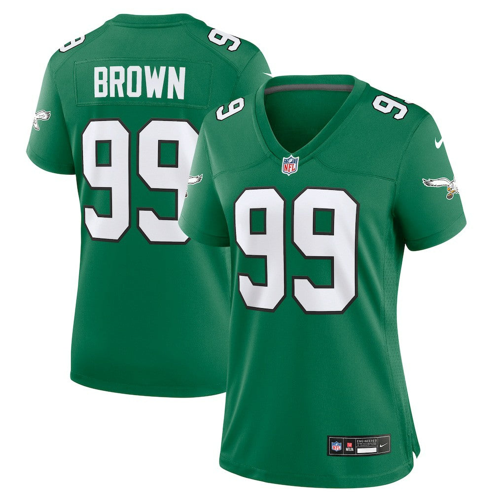 Jerome Brown  Women's Alternate Game Jersey - Philadelphia Eagles