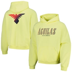 Club America Team Oversized Raglan Pullover Hoodie -  Yellow