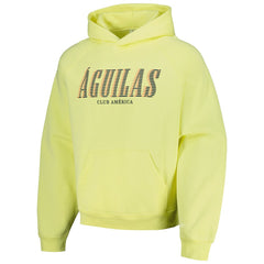 Club America Team Oversized Raglan Pullover Hoodie -  Yellow