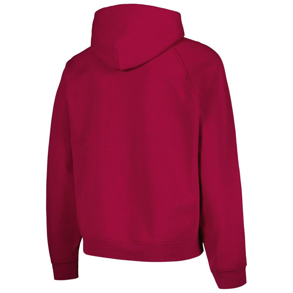 Barcelona Team Oversized Raglan Pullover Hoodie -  Red