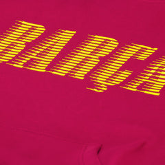 Barcelona Team Oversized Raglan Pullover Hoodie -  Red