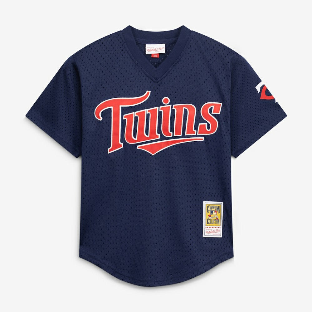 MLB David Ortiz Minnesota Twins Mitchell & Ness Youth Cooperstown Collection Mesh Batting Practice Jersey