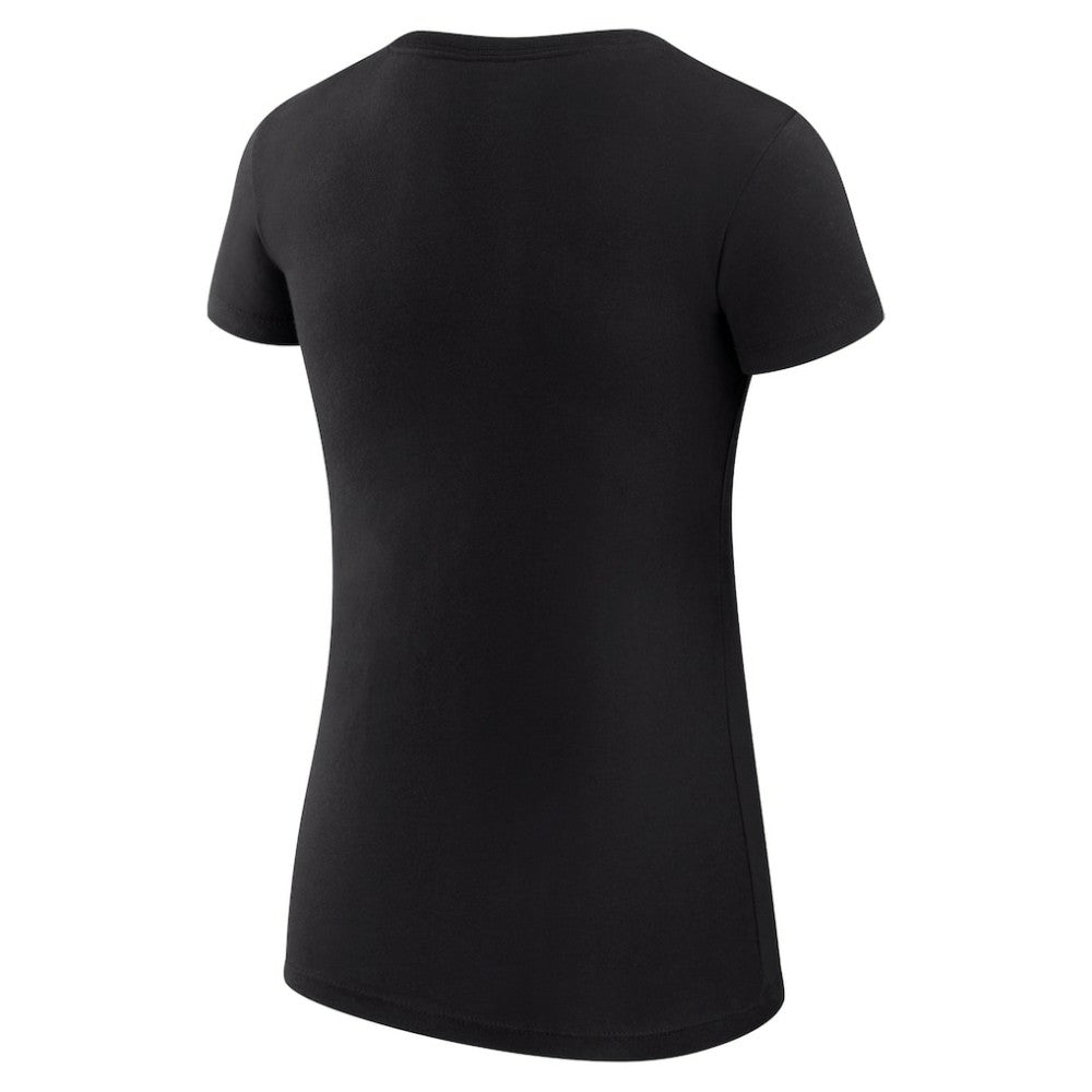 NHL Black Chicago Blackhawks G-III 4Her by Carl Banks Women's Super-Slim Fit Lightweight Heart T-Shirt