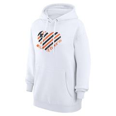 NHL White Philadelphia Flyers G-III 4Her by Carl Banks Women's Heart Pullover Hoodie