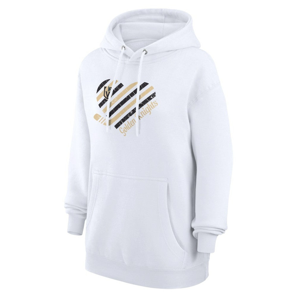 NHL White Vegas Golden Knights G-III 4Her by Carl Banks Women's Heart Pullover Hoodie