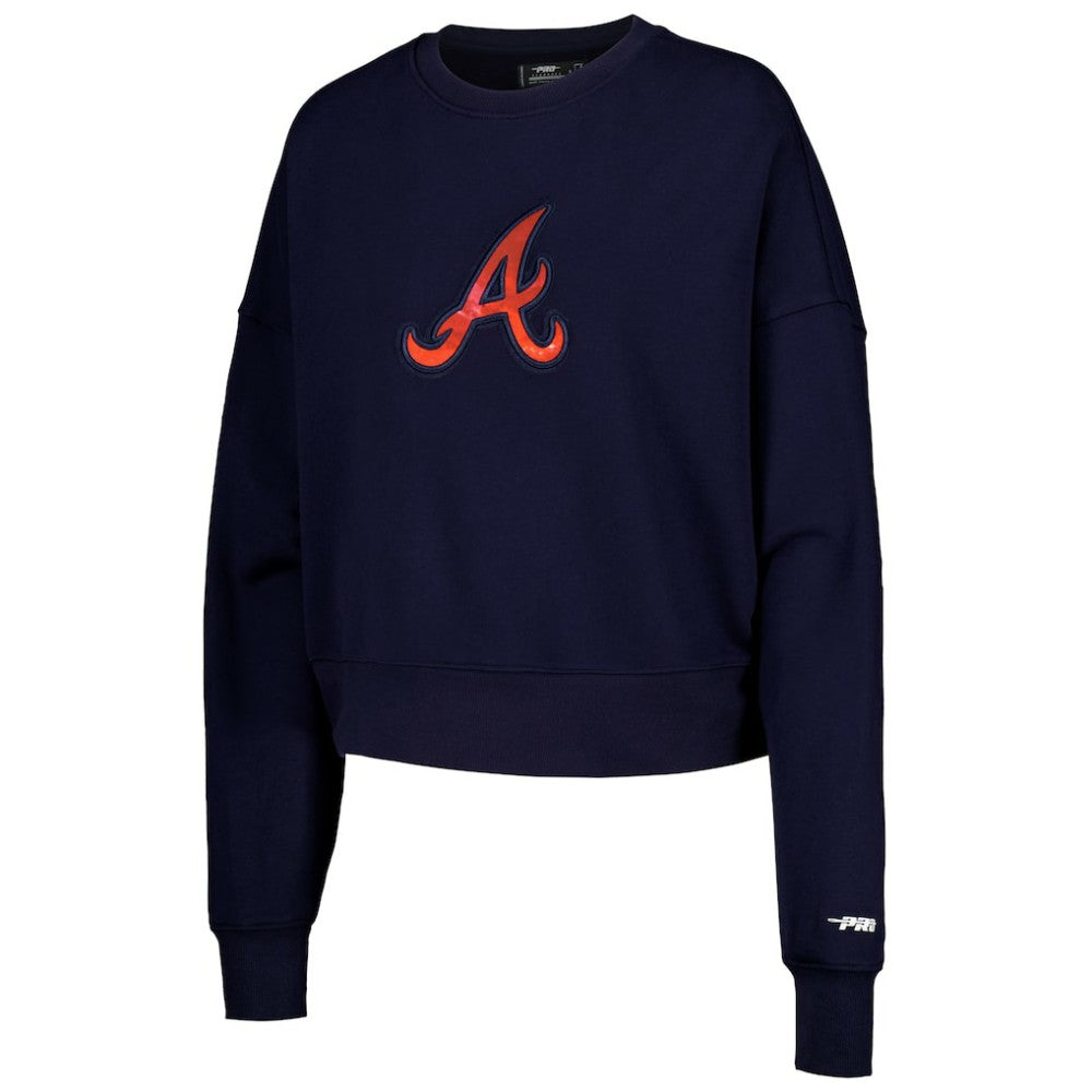 MLB Atlanta Braves Pro Standard Women's Painted Sky Pullover Sweatshirt
