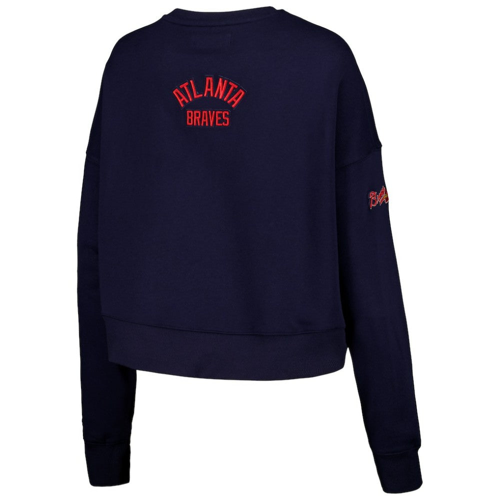 MLB Atlanta Braves Pro Standard Women's Painted Sky Pullover Sweatshirt
