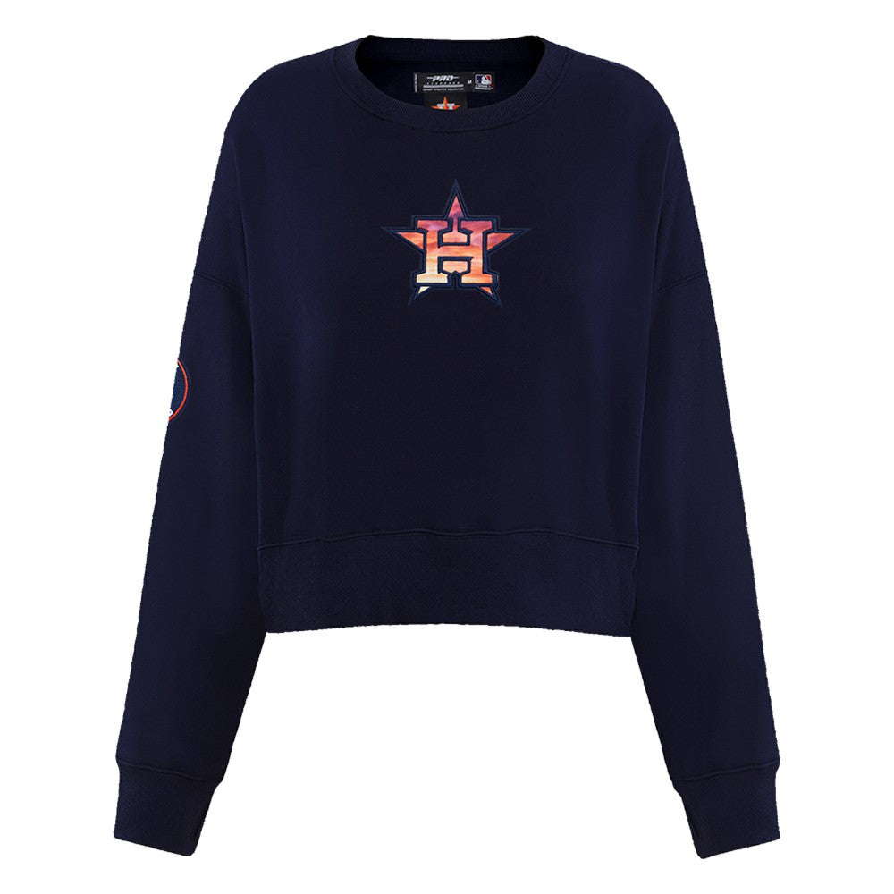 MLB Houston Astros Pro Standard Women's Painted Sky Pullover Sweatshirt