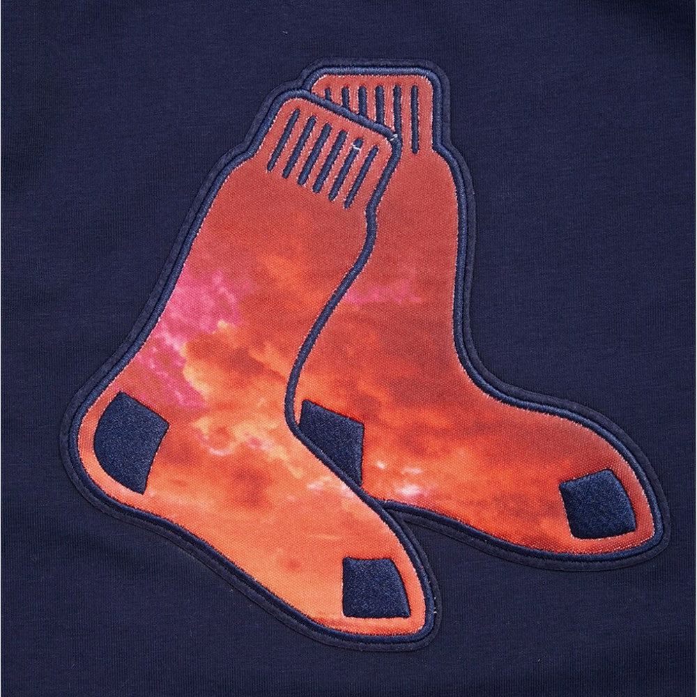 MLB Boston Red Sox Pro Standard Women's Painted Sky Boxy Cropped T-Shirt