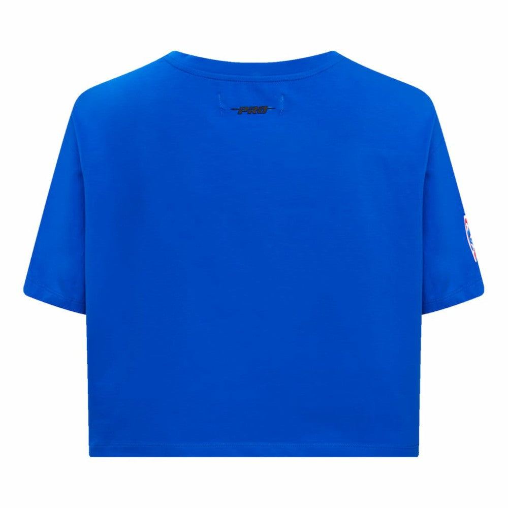 MLB Chicago Cubs Pro Standard Women's Painted Sky Boxy Cropped T-Shirt