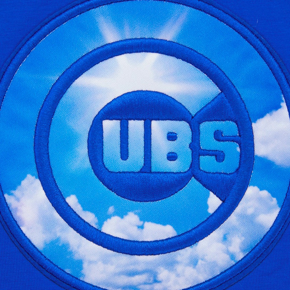 MLB Chicago Cubs Pro Standard Women's Painted Sky Boxy Cropped T-Shirt