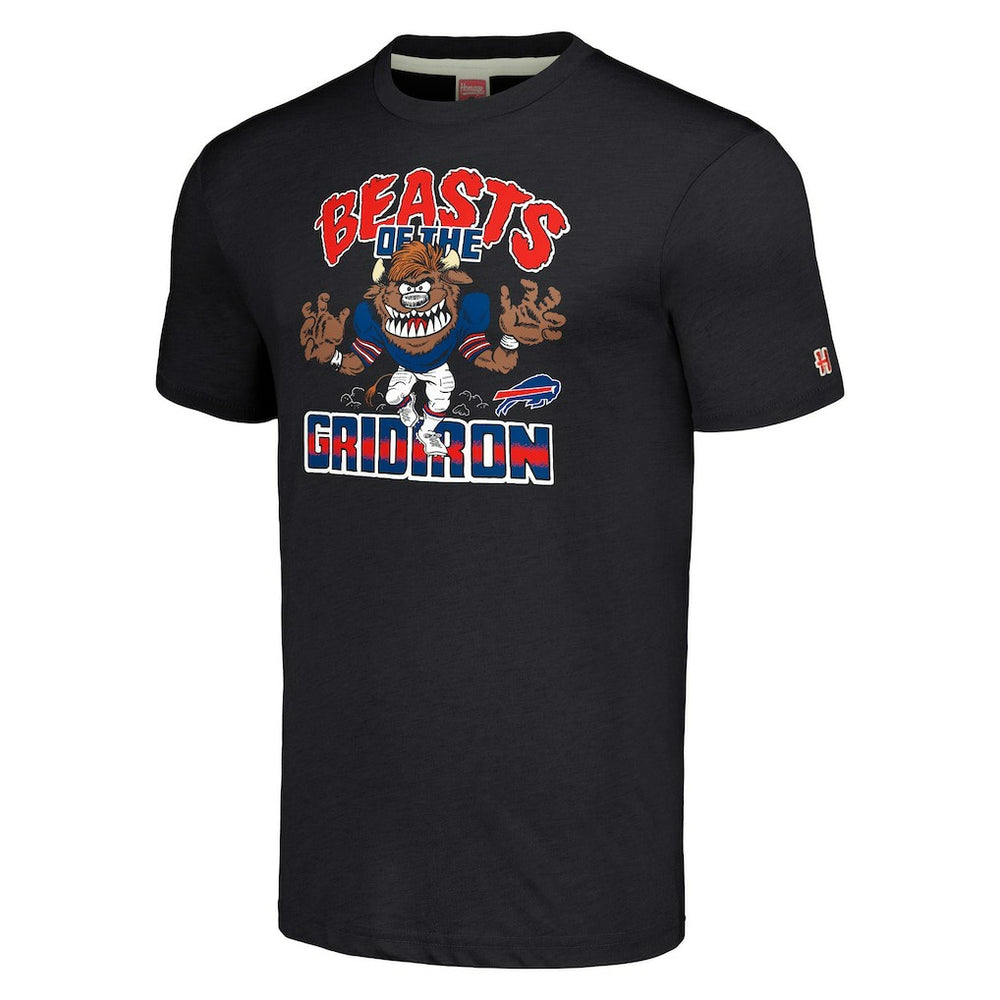 Homage Unisex Monsters of the Gridiron Halloween Tri-Blend T-Shirt - Buffalo Bills