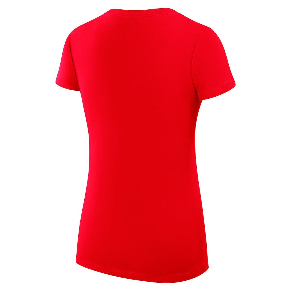 G-III 4Her by Carl Banks Women's Super-Slim Fit Lightweight Heart Graphic V-Neck T-Shirt - Kansas City Chiefs