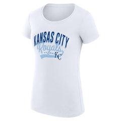 MLB Kansas City Royals G-III 4Her by Carl Banks Women's Super-Slim Fit Lightweight Filigree Team T-Shirt