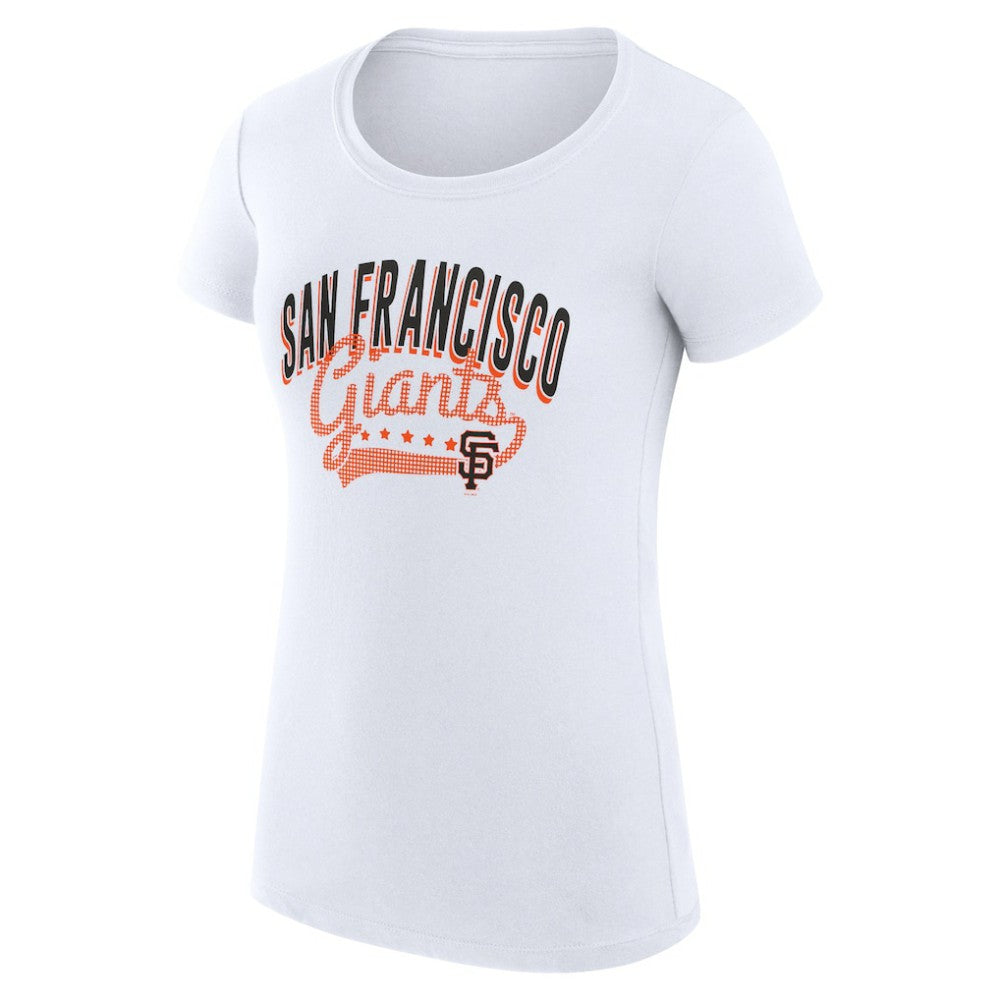 MLB San Francisco Giants G-III 4Her by Carl Banks Women's Super-Slim Fit Lightweight Filigree Team T-Shirt