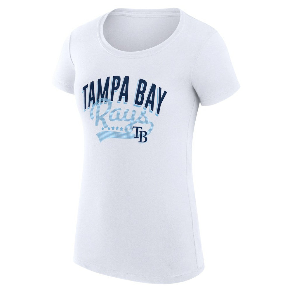 MLB Tampa Bay Rays G-III 4Her by Carl Banks Women's Super-Slim Fit Lightweight Filigree Team T-Shirt