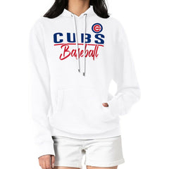 MLB Chicago Cubs G-III 4Her by Carl Banks Women's Team Fleece Pullover Hoodie