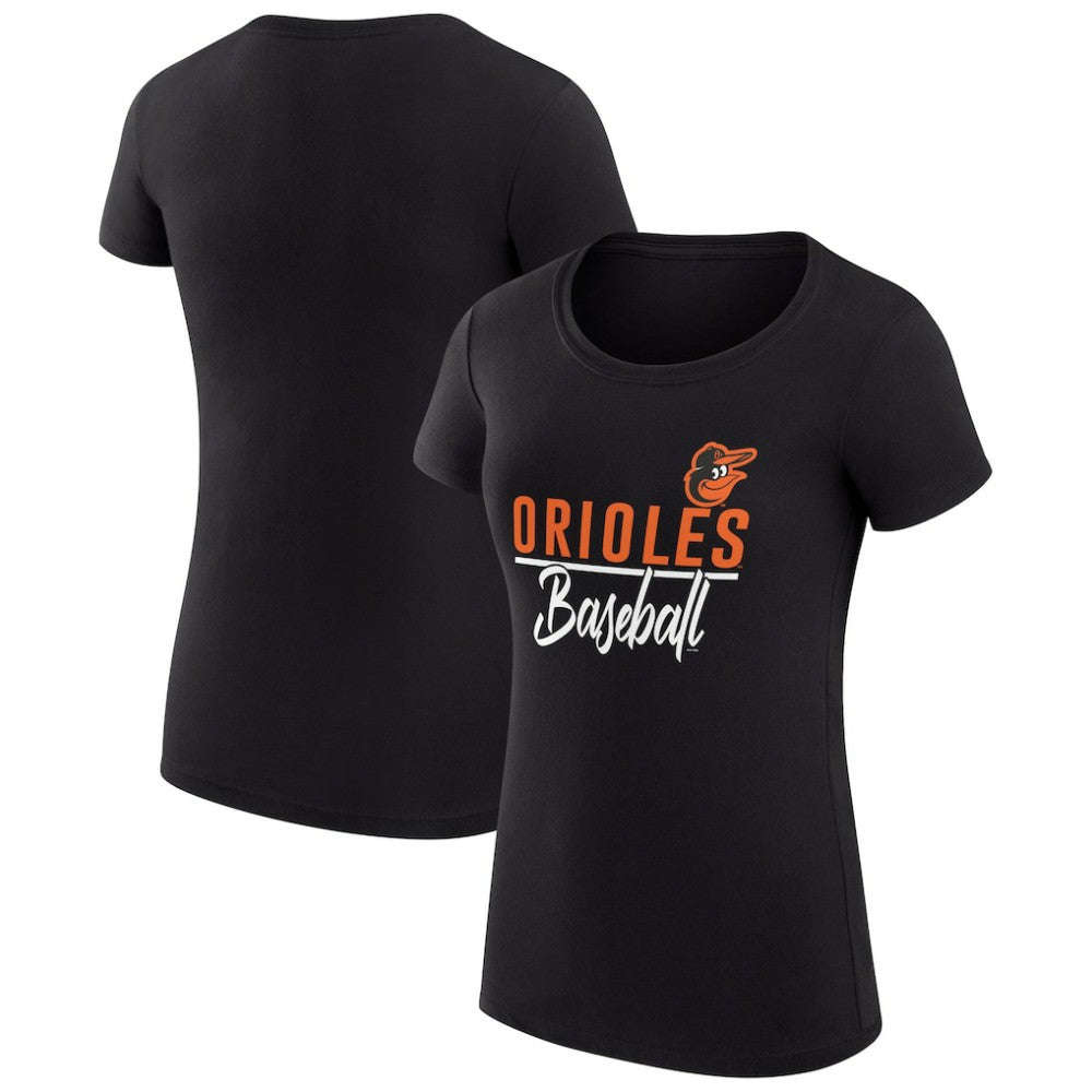 MLB Baltimore Orioles G-III 4Her by Carl Banks Women's Super-Slim Fit Lightweight Team Graphic T-Shirt