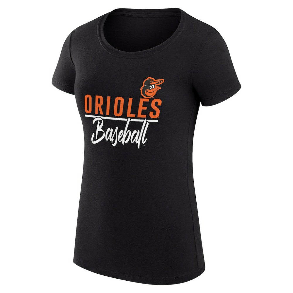 MLB Baltimore Orioles G-III 4Her by Carl Banks Women's Super-Slim Fit Lightweight Team Graphic T-Shirt