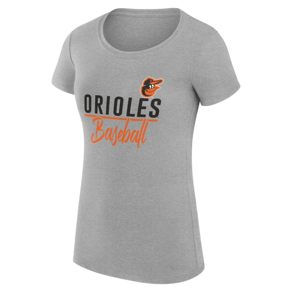 MLB Baltimore Orioles G-III 4Her by Carl Banks Women's Super-Slim Fit Lightweight Team Graphic T-Shirt