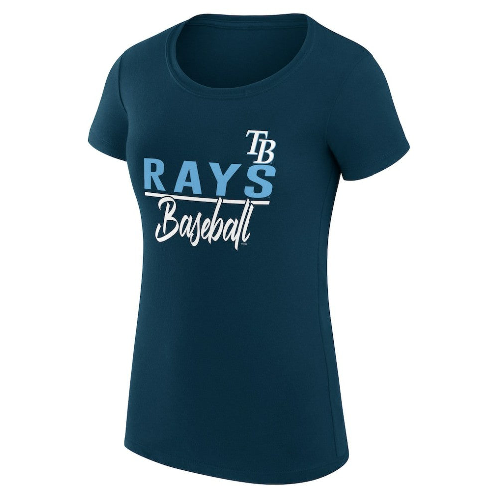 MLB Tampa Bay Rays G-III 4Her by Carl Banks Women's Super-Slim Fit Lightweight Team Graphic T-Shirt