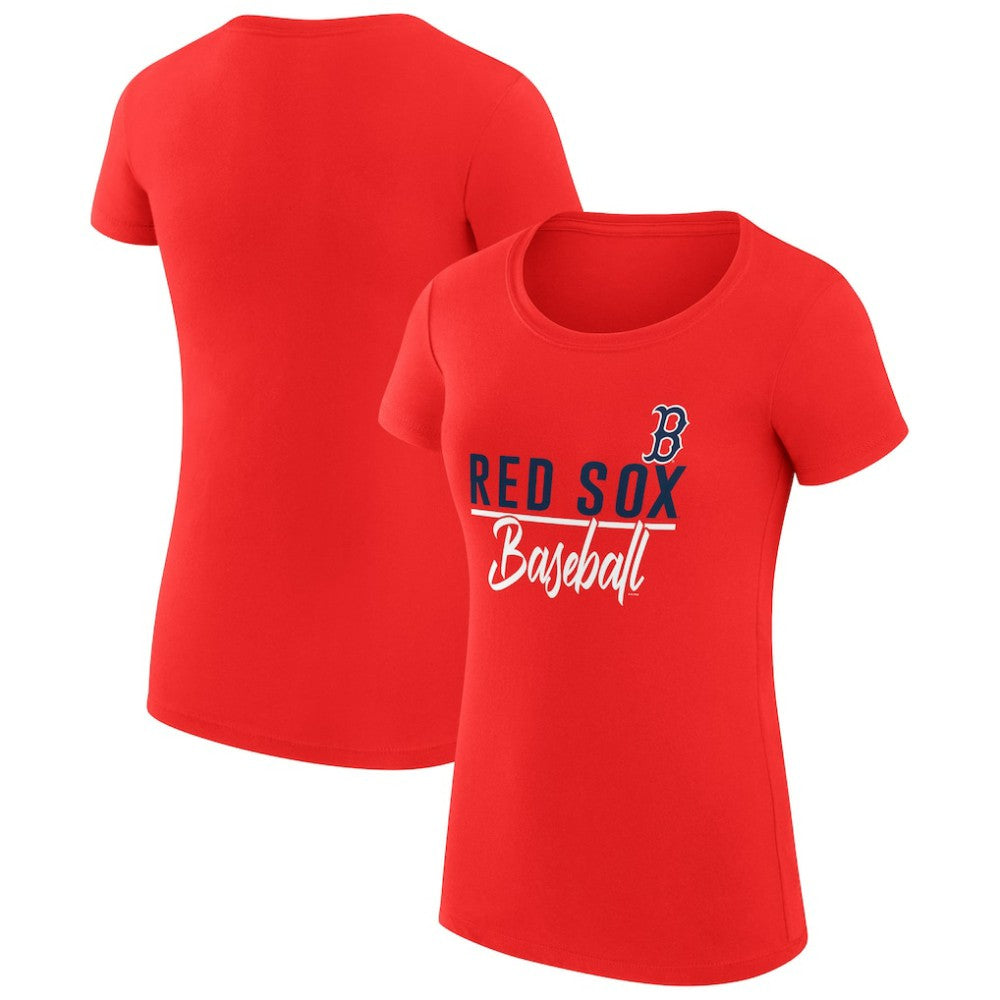 MLB Boston Red Sox G-III 4Her by Carl Banks Women's Super-Slim Fit Lightweight Team Graphic T-Shirt